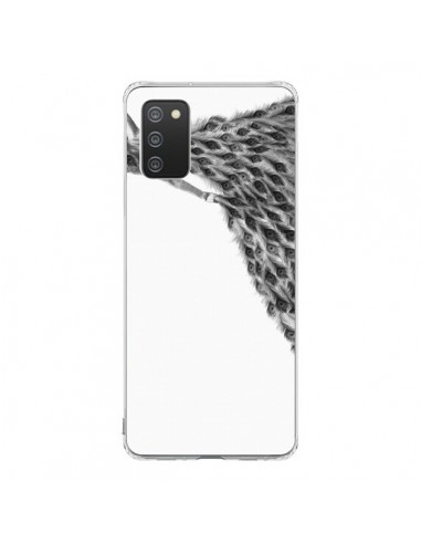 Coque Samsung A02S Peacock Paon Robe Femme - Jenny Liz Rome