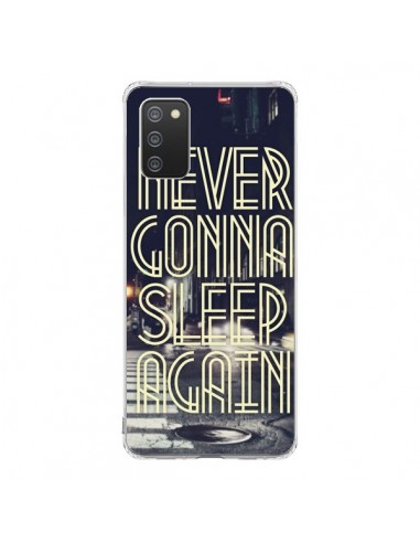 Coque Samsung A02S Never Gonna Sleep New York City - Javier Martinez