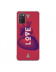Coque Samsung A02S Love Coeur Triangle Amour - Javier...