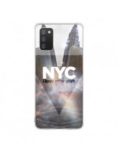 Coque Samsung A02S I Love New York City Gris - Javier...