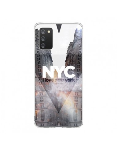 Coque Samsung A02S I Love New York City Orange - Javier Martinez