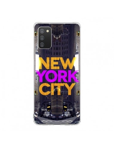 Coque Samsung A02S New York City Orange Violet - Javier Martinez