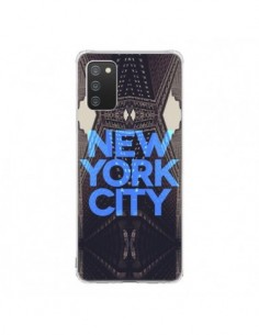 Coque Samsung A02S New York City Bleu - Javier Martinez
