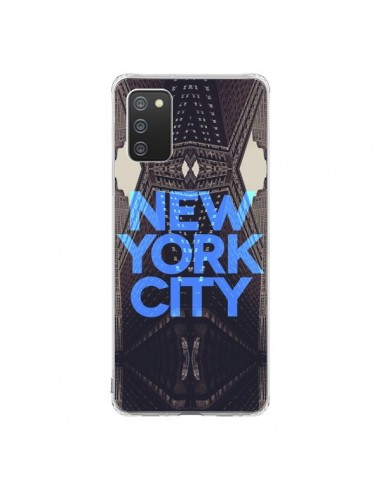 Coque Samsung A02S New York City Bleu - Javier Martinez