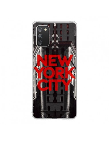 Coque Samsung A02S New York City Rouge - Javier Martinez