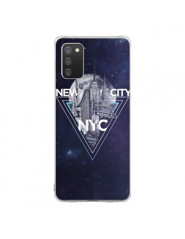Coque Samsung A02S New York City Triangle Bleu - Javier Martinez