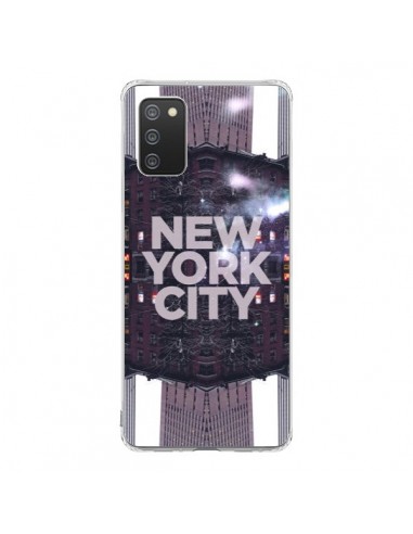 Coque Samsung A02S New York City Violet - Javier Martinez