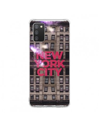 Coque Samsung A02S New York City Buildings Rouge - Javier Martinez