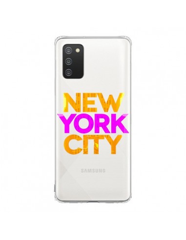 Coque Samsung A02S New York City NYC Orange Rose Transparente - Javier Martinez