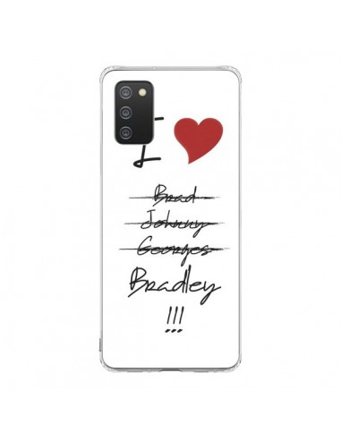 Coque Samsung A02S I love Bradley Coeur Amour - Julien Martinez