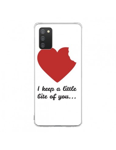 Coque Samsung A02S I Keep a little bite of you Coeur Love Amour - Julien Martinez