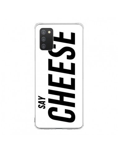 Coque Samsung A02S Say Cheese Smile Blanc - Jonathan Perez