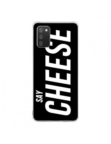 Coque Samsung A02S Say Cheese Smile Noir - Jonathan Perez