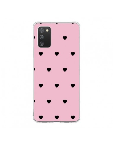 Coque Samsung A02S Coeurs Roses - Jonathan Perez