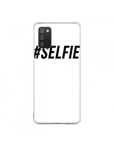 Coque Samsung A02S Hashtag Selfie Noir Vertical - Jonathan Perez
