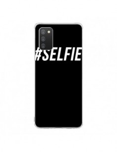 Coque Samsung A02S Hashtag Selfie Blanc Vertical -...