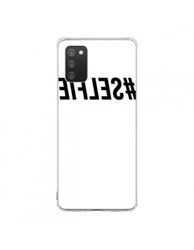 Coque Samsung A02S Hashtag Selfie Noir Inversé - Jonathan Perez