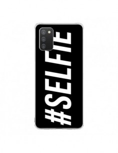 Coque Samsung A02S Hashtag Selfie Noir Horizontal -...