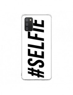Coque Samsung A02S Hashtag Selfie Blanc Horizontal -...