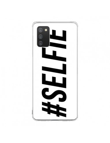 Coque Samsung A02S Hashtag Selfie Blanc Horizontal - Jonathan Perez