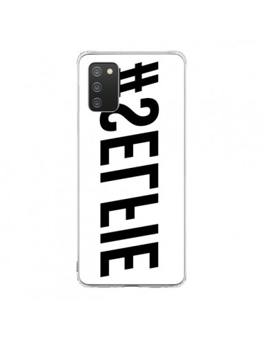 Coque Samsung A02S Hashtag Selfie Noir Inversé Horizontal - Jonathan Perez