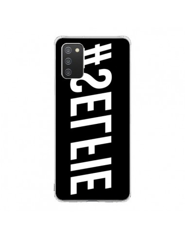 Coque Samsung A02S Hashtag Selfie Blanc Inversé Horizontal - Jonathan Perez