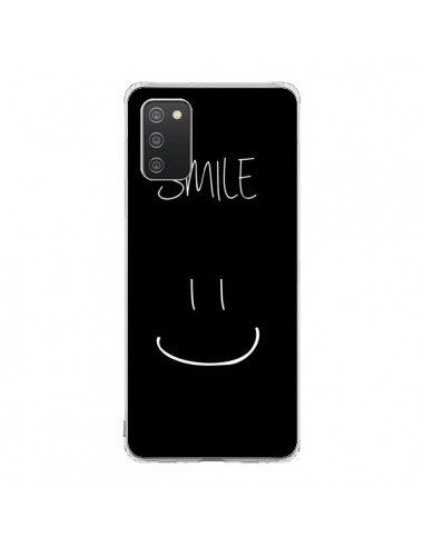 Coque Samsung A02S Smile Souriez Noir - Jonathan Perez