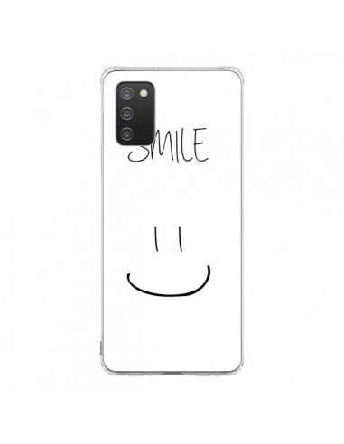 Coque Samsung A02S Smile Souriez en Blanc - Jonathan Perez