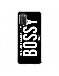 Coque Samsung A02S In our family i'm the Bossy one -...