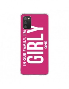 Coque Samsung A02S In our family i'm the Girly one -...