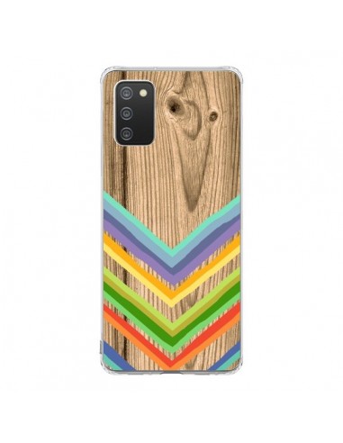 Coque Samsung A02S Tribal Azteque Bois Wood - Jonathan Perez