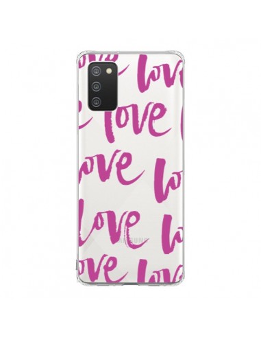 Coque Samsung A02S Love Love Love Amour Transparente - Dricia Do