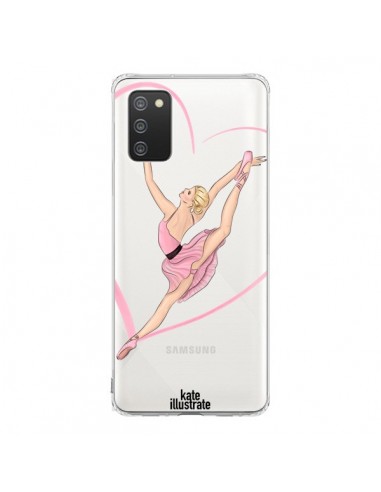 Coque Samsung A02S Ballerina Jump In The Air Ballerine Danseuse Transparente - kateillustrate