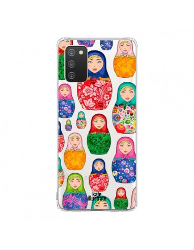 Coque Samsung A02S Matryoshka Dolls Poupées Russes Transparente - kateillustrate