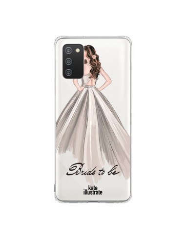 Coque Samsung A02S Bride To Be Mariée Mariage Transparente - kateillustrate