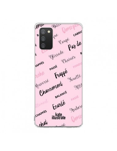 Coque Samsung A02S Ballerina Ballerine Mots - kateillustrate