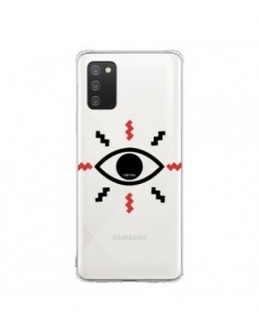 Coque Samsung A02S Eye I See You Oeil Transparente -...