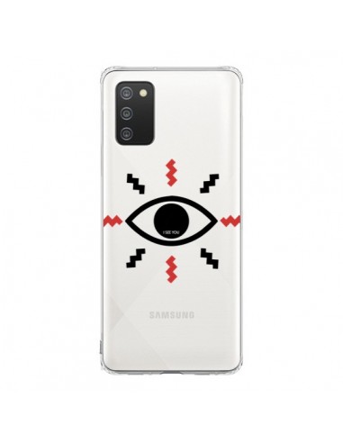 Coque Samsung A02S Eye I See You Oeil Transparente - Koura-Rosy Kane