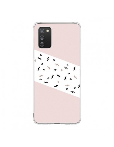 Coque Samsung A02S Festive Pattern Rose - Koura-Rosy Kane