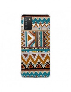 Coque Samsung A02S Azteque Vert Marron - Kris Tate
