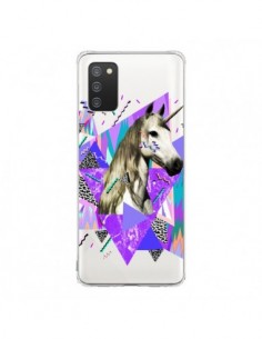 Coque Samsung A02S Licorne Unicorn Azteque Transparente -...