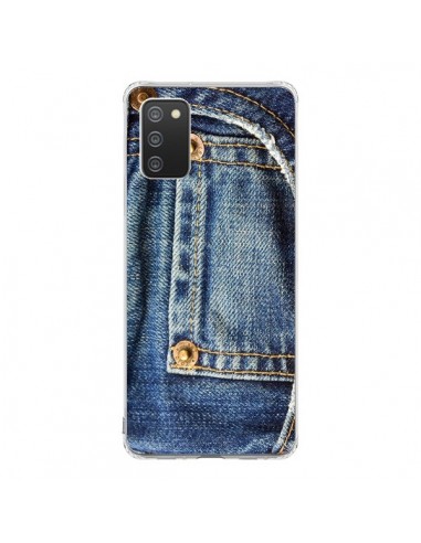 Coque Samsung A02S Jean Bleu Vintage - Laetitia