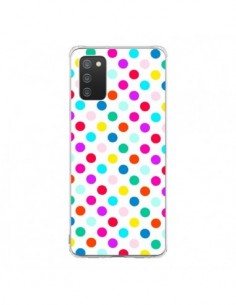 Coque Samsung A02S Pois Multicolores - Laetitia