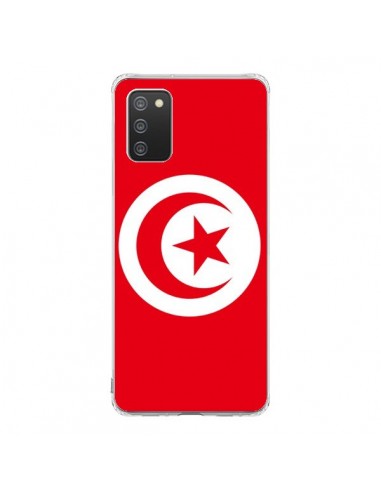 Coque Samsung A02S Drapeau Tunisie Tunisien - Laetitia
