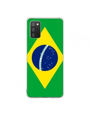 Coque Samsung A02S Drapeau Brésil Brésilien - Laetitia