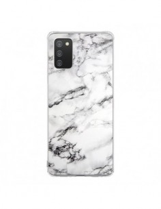 Coque Samsung A02S Marbre Marble Blanc White - Laetitia