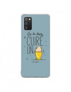Coque Samsung A02S Va te faire cuir un oeuf gris -...