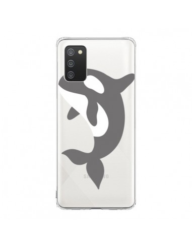 Coque Samsung A02S Orque Orca Ocean Transparente - Petit Griffin