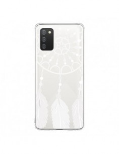 Coque Samsung A02S Attrape Rêves Blanc Dreamcatcher...