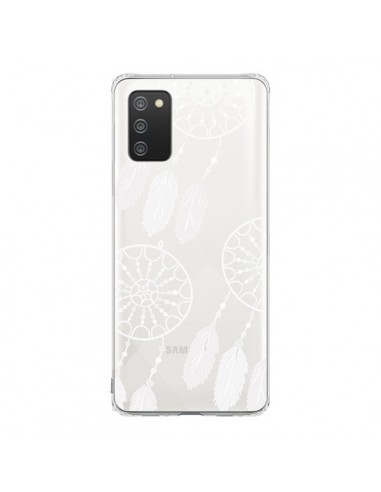 Coque Samsung A02S Attrape Rêves Blanc Dreamcatcher Triple Transparente - Petit Griffin